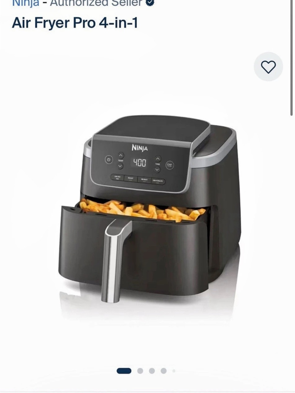 Ninja Air Fryer Pro 4-in-1 Black